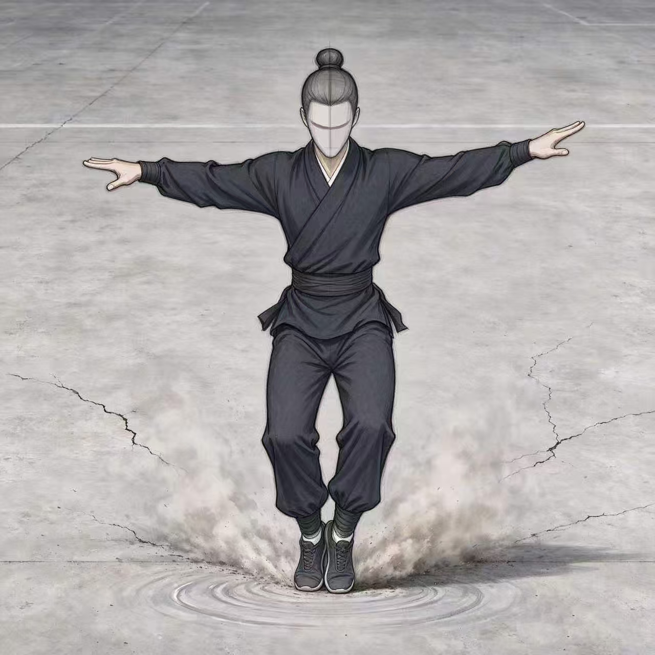 轻功 落